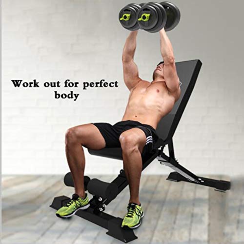 Bancos ajustables Mancuerna Banco Home Fitness Equipment Sit-up Junta Multifuncional For Sillas De Fitness Gimnasio Equipos For Hombres Y Mujeres Fuerte Carga Capacidad De Carga