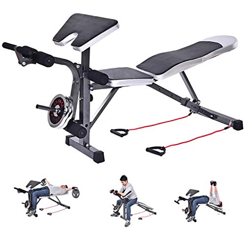 Bancos ajustables Mancuerna heces Sit-up Junta de Aves Junta Abdominal Abdominales Inicio Equipo de la Aptitud Press de banca (Color : Black, Size : 165 * 50 * 70cm)