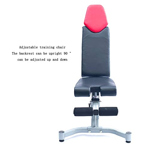 Bancos ajustables Mancuerna heces Sit-up Junta Press de banca Bird heces Abdominales Dispositivo de Entrenamiento Asistida Ejercicio for la Cintura y el Abdomen (Color : Gray, Size : 125 * 47 * 21cm)