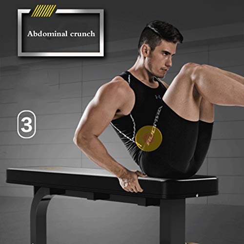 Bancos ajustables Silla De Fitness De Press De Banca Profesional De Banco Plano Con Mancuernas Ayuda De Ejercicio De Tabla De Músculos Abdominales Masculinos Equipo De Ejercicios Para Los Músculos Abd