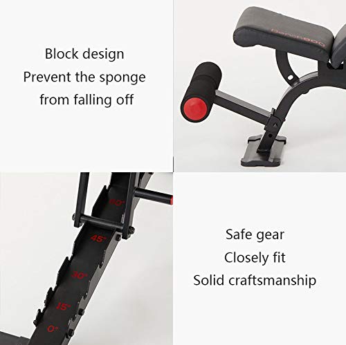 Bancos Banco de Mancuernas Ajustable de 7 velocidades Abdominales para Hombres y Mujeres Press de banca en casa Taburete Fitness Multifuncional Equipo de Entrenamiento Estable y Seguro Bancos Banco de Mancuernas Ajustable de 7 velocidades Abdominales para Hombres y Mujeres Press de banca en casa Taburete Fitness Multifuncional Equipo de Entrenamiento Estable y Seguro