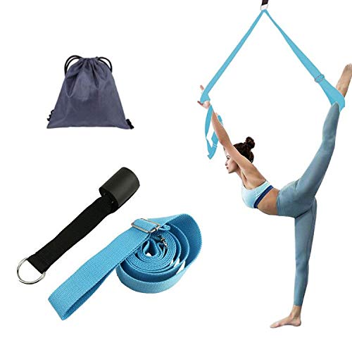 Banda Elástica para Piernas - Estirador de Piernas en la Puerta, Correa Elástica Ajustable para Yoga, Ballet, Taekwondo, Baile o Entrenamiento de Gimnasia Casa o Gimnasio