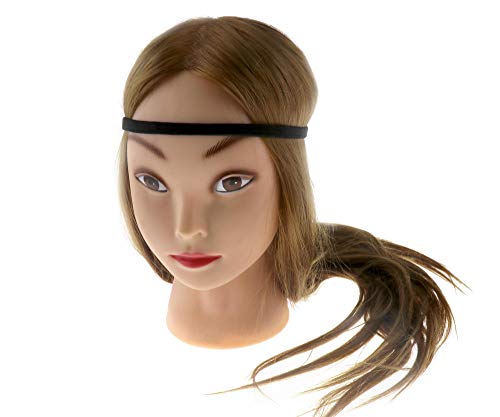 Banda para la cabeza, antideslizante, para el gimnasio, para el cabello, para mujeres, hombres, deportes, gimnasio, largo, elástico, liso, negro, juego de 10 unidades Banda para la cabeza, antideslizante, para el gimnasio, para el cabello, para mujeres, hombres, deportes, gimnasio, largo, elástico, liso, negro, juego de 10 unidades