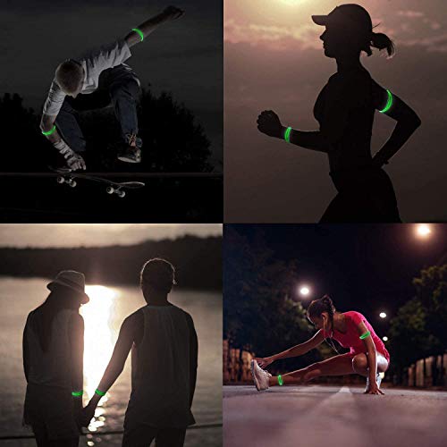 Banda Reflectante 4 Pieza Brazalete LED Running, Alta Visibilidad y Ajustable Brazalete Reflectante, Banda de bofetada de Seguridad Brazalete luz para Correr, Practicar Senderismo o Ciclismo Banda Reflectante 4 Pieza Brazalete LED Running, Alta Visibilidad y Ajustable Brazalete Reflectante, Banda de bofetada de Seguridad Brazalete luz para Correr, Practicar Senderismo o Ciclismo
