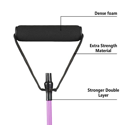 Bandas de Ejercicio con Asas de Esponja Bandas Elasticas Fitness para el hogar/oficina entrenamiento tubo de resistencia para mejorar la movilidad, pilates, yoga para hombres o mujeres, rojo Bandas de Ejercicio con Asas de Esponja Bandas Elasticas Fitness para el hogar/oficina entrenamiento tubo de resistencia para mejorar la movilidad, pilates, yoga para hombres o mujeres, rojo