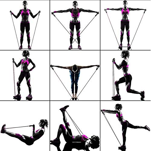 Bandas de Resistencia Cuerda de tracción Conjunto Deportivo Expansor Yoga Ejercicio Fitness Tubos de Goma Banda Estiramiento Entrenamiento Gimnasios en casa Entrenamiento Elástico - 16 Piezas Bandas de Resistencia Cuerda de tracción Conjunto Deportivo Expansor Yoga Ejercicio Fitness Tubos de Goma Banda Estiramiento Entrenamiento Gimnasios en casa Entrenamiento Elástico - 16 Piezas