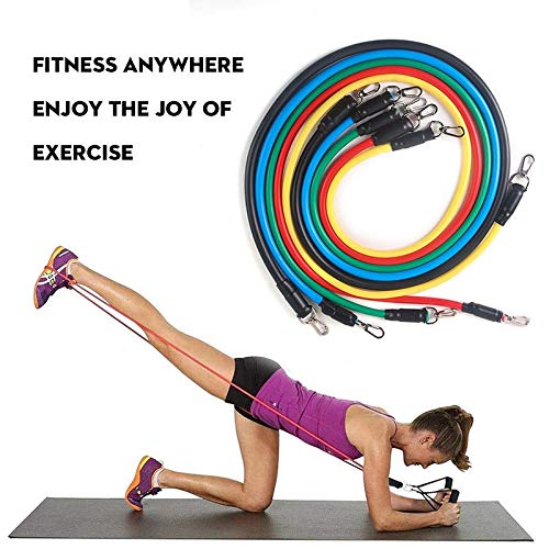 Bandas de Resistencia Cuerda de tracción Conjunto Deportivo Expansor Yoga Ejercicio Fitness Tubos de Goma Banda Estiramiento Entrenamiento Gimnasios en casa Entrenamiento Elástico - 16 Piezas Bandas de Resistencia Cuerda de tracción Conjunto Deportivo Expansor Yoga Ejercicio Fitness Tubos de Goma Banda Estiramiento Entrenamiento Gimnasios en casa Entrenamiento Elástico - 16 Piezas