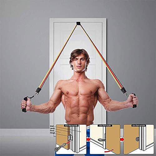 Bandas de Resistencia Cuerda de tracción Conjunto Deportivo Expansor Yoga Ejercicio Fitness Tubos de Goma Banda Estiramiento Entrenamiento Gimnasios en casa Entrenamiento Elástico - 11 Piezas Bandas de Resistencia Cuerda de tracción Conjunto Deportivo Expansor Yoga Ejercicio Fitness Tubos de Goma Banda Estiramiento Entrenamiento Gimnasios en casa Entrenamiento Elástico - 11 Piezas