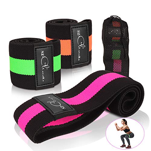 Bandas de resistencia para entrenamiento de cadera - gruesas, anchas, botas de tela para entrenamiento y levantamiento de la obsesión - Activar glúteos y muslos