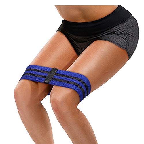 Bandas Ejercicio Muslo y glúteos, Banda de Resistencia a la Cadera Fitness Loop Bandas de Ejercicios para Piernas y Glúteos Mujer Hombre, piernas y Mejorar su Estiramiento y Movilidad (Azul)