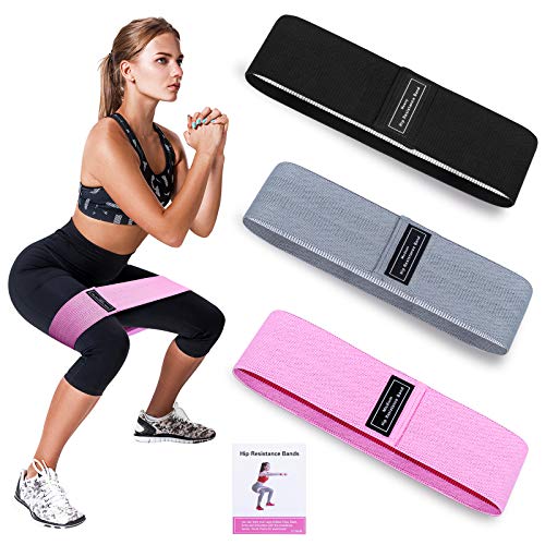 Bandas Elásticas de Fitness Gluteos,Bandas de Resistencia Antideslizante Musculacion de 3 Niveles,Mujeres, Hombres,Cintas Elasticas para Gluteos para Cadera, Piernas, Brazos, Yoga, Pilates, Fitness