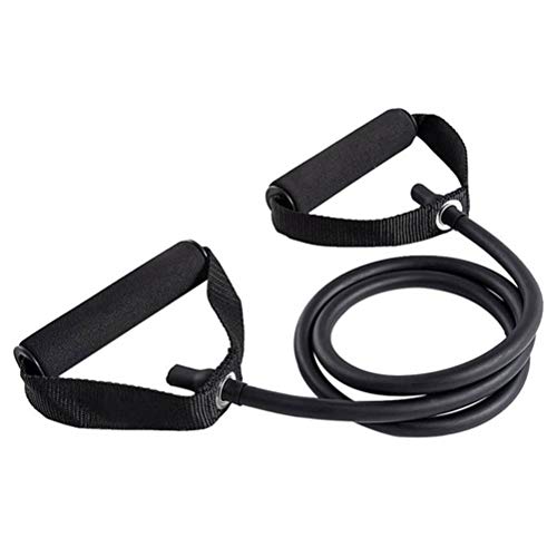 Bandas Elásticas Fitness,Bandas de Resistencia,Deporte Fitness Bandas de resistencia Gimnasio Banda deportiva Entrenamiento Bandas elásticas Expansor Tubos de cuerda de tracción Negro (30-35LB)