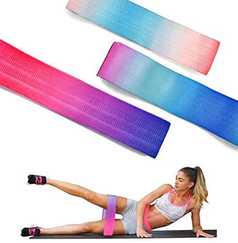 Bandas elásticas glúteos, Juego de 3 Bandas Elásticas Musculación para fitness con 3 niveles, Resistencia Antideslizante para Piernas y Glúteos, pilates, yoga, Fuerza, Fisioterapia, Estiramientos.