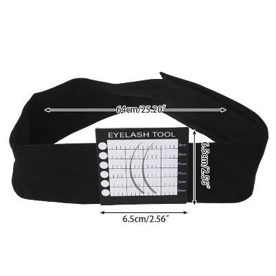Bandeau con almohadilla de pestañas magnética para la extensión de pestañas, almohadillas de soporte de pestañas, cinta de cabeza para la aplicación de pestañas