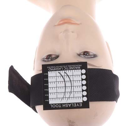 Bandeau con almohadilla de pestañas magnética para la extensión de pestañas, almohadillas de soporte de pestañas, cinta de cabeza para la aplicación de pestañas