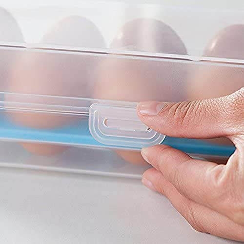 Bandeja de Huevos, Caja de Almacenamiento de Huevos portátil, Caja de Almacenamiento de Huevos, Puede almacenar 10 Huevos, Suministros de Cocina, refrigerador, congelador y despensa