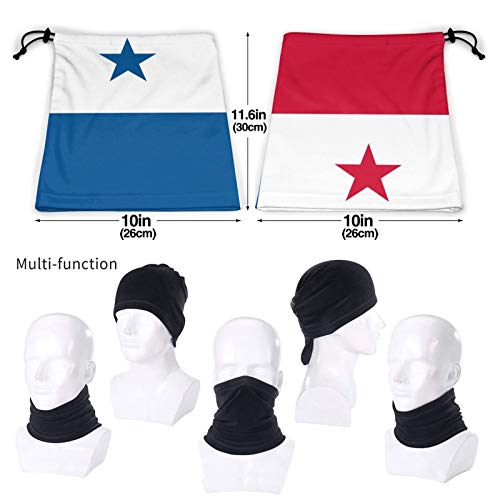 Bandera de los países de Panamá Unisex Invierno Cuello Calentador Polainas Diadema Tubo para clima frío Cubierta facial Bufanda térmica para el cuello Protección UV al aire libre Cubierta para fiestas