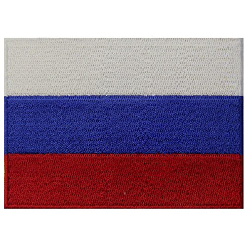 Bandera de Rusia Federación Rusa Emblema nacional Parche Bordado de Aplicación con Plancha
