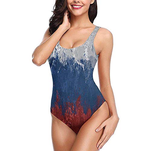 Bandera Rusia Manchas Pintura Mujeres Traje de baƱo Traje de baƱo de Cintura Alta Traje de baƱo Sexy de una Pieza M Bandera Rusia Manchas Pintura Mujeres Traje de baƱo Traje de baƱo de Cintura Alta Traje de baƱo Sexy de una Pieza M