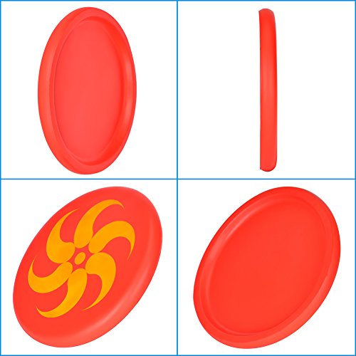 BangShou Frisbee Suave Niños del Disco Volador Frisbee con Patrón de Dibujos Animados para Niños Deportes (Llama Roja) BangShou Frisbee Suave Niños del Disco Volador Frisbee con Patrón de Dibujos Animados para Niños Deportes (Llama Roja)
