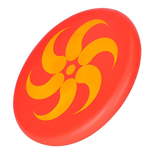 BangShou Frisbee Suave Niños del Disco Volador Frisbee con Patrón de Dibujos Animados para Niños Deportes (Llama Roja)