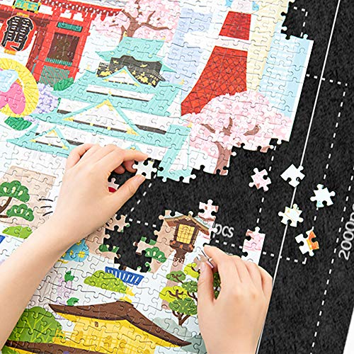BangShou Puzzle Roll Fieltro Puzzles Tapete Puzzle Mat Felt Mat Play Mat Puzzles Blanket para 2000 Piezas Puzzles Puzzle y Roll up (Negro) BangShou Puzzle Roll Fieltro Puzzles Tapete Puzzle Mat Felt Mat Play Mat Puzzles Blanket para 2000 Piezas Puzzles Puzzle y Roll up (Negro)