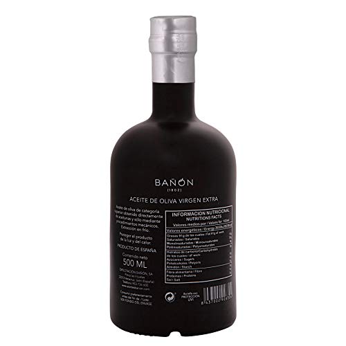 Bañon Aceite de Oliva Virgen Extra Picual Gourmet de Cosecha Temprana Jaén Andalucía Botella 500ml Bañon Aceite de Oliva Virgen Extra Picual Gourmet de Cosecha Temprana Jaén Andalucía Botella 500ml