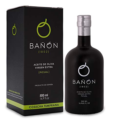 Bañon Aceite de Oliva Virgen Extra Picual Gourmet de Cosecha Temprana Jaén Andalucía Botella 500ml