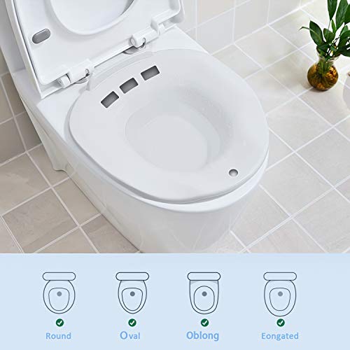 Baños de Asiento/Bidet para Inodoro - Bidé Portátil para Baño de Asiento para el Tratamiento de Hemorroides, Alivio Perineal y Episiotomía, Cuidado Posparto, Mujeres Embarazadas y Ancianos Baños de Asiento/Bidet para Inodoro - Bidé Portátil para Baño de Asiento para el Tratamiento de Hemorroides, Alivio Perineal y Episiotomía, Cuidado Posparto, Mujeres Embarazadas y Ancianos