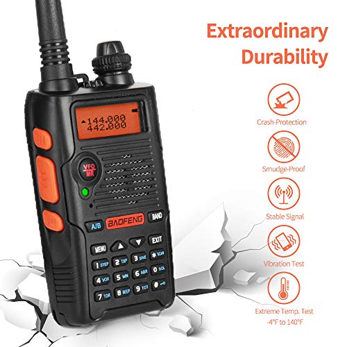 BaoFeng walkie Talkie Profesional Emisoras de Caza de Banda Dual VHF y UHF walkie Talkie Largo Alcance BaoFeng walkie Talkie Profesional Emisoras de Caza de Banda Dual VHF y UHF walkie Talkie Largo Alcance