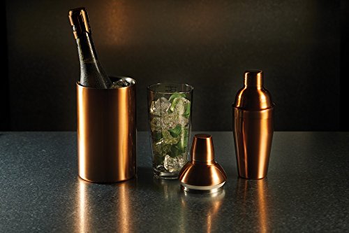 Bar Craft 650 ml acabado de cobre Luxe Lounge coctelera Boston de cristal