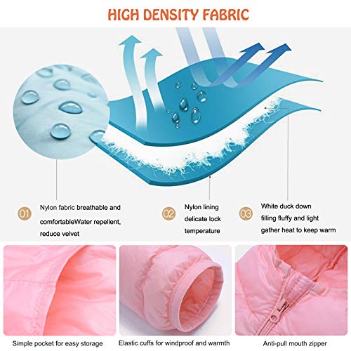 Barakara Bebé con Capucha, Calentar Resistente al Agua Down Algodón Acolchado Chaqueta, Color Sólido Respirable Ligeras Traje de Invierno Abrigo Bebe para Niños 1-7 Años-Rojo Barakara Bebé con Capucha, Calentar Resistente al Agua Down Algodón Acolchado Chaqueta, Color Sólido Respirable Ligeras Traje de Invierno Abrigo Bebe para Niños 1-7 Años-Rojo