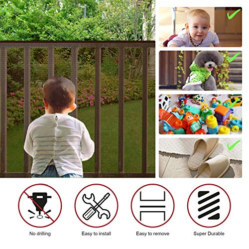 Barandilla Escaleras Mallas,3+3Metros Red de Seguridad Para Escaleras Barandillas Duraderas Para Niños Seguridad Para Escaleras Interiores Rieles Cunas Balcón(Café) Barandilla Escaleras Mallas,3+3Metros Red de Seguridad Para Escaleras Barandillas Duraderas Para Niños Seguridad Para Escaleras Interiores Rieles Cunas Balcón(Café)