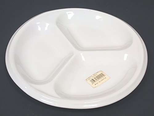 Barazzoni Saturnia Napoli - Plato con Tres Compartimentos (26 cm), Color Blanco