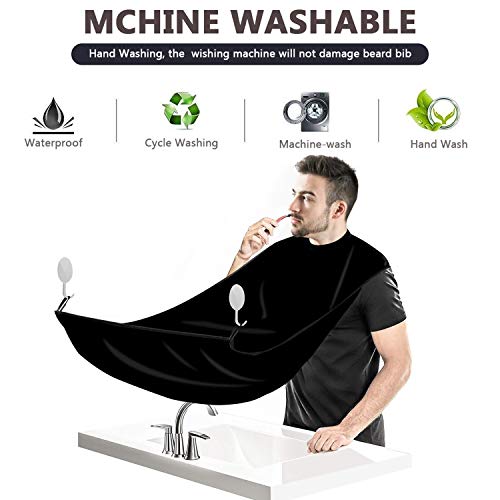 Barba Delantal con Ventosa y Peine de Afeitar Profesional, Faciales Herramientas Afeitar el Pelo del Cabo, Barba Delantal con Peine de afeitar para Afeitar Regalo para Hombre JAANY Barba Delantal con Ventosa y Peine de Afeitar Profesional, Faciales Herramientas Afeitar el Pelo del Cabo, Barba Delantal con Peine de afeitar para Afeitar Regalo para Hombre JAANY