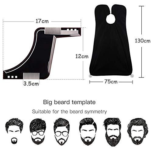 Barba Delantal con Ventosa y Peine de Afeitar Profesional, Faciales Herramientas Afeitar el Pelo del Cabo, Barba Delantal con Peine de afeitar para Afeitar Regalo para Hombre JAANY Barba Delantal con Ventosa y Peine de Afeitar Profesional, Faciales Herramientas Afeitar el Pelo del Cabo, Barba Delantal con Peine de afeitar para Afeitar Regalo para Hombre JAANY