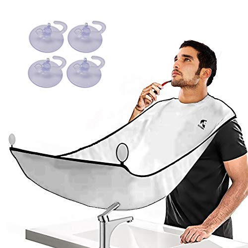 Barba Delantal, Delantal de Barba para Afeitar y Recortar con 4 Ventosa y Delantal Impermeable Ajustable para Barba, Babero de Barba Perfecto para Hombres(Patentar) Barba Delantal, Delantal de Barba para Afeitar y Recortar con 4 Ventosa y Delantal Impermeable Ajustable para Barba, Babero de Barba Perfecto para Hombres(Patentar)