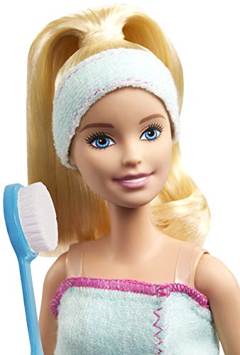 Barbie bienestar día en el Spa, muñeca rubia con accesorios, regalo para niñas y niños 3-9 años (Mattel GJG55) , color/modelo surtido Barbie bienestar día en el Spa, muñeca rubia con accesorios, regalo para niñas y niños 3-9 años (Mattel GJG55) , color/modelo surtido