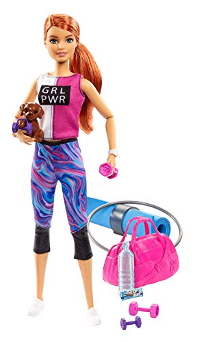 Barbie Bienestar, muñeca con ropa deportiva y accesorios, regalo para niñas y niños 3-9 años (Mattel GJG57) Barbie Bienestar, muñeca con ropa deportiva y accesorios, regalo para niñas y niños 3-9 años (Mattel GJG57)