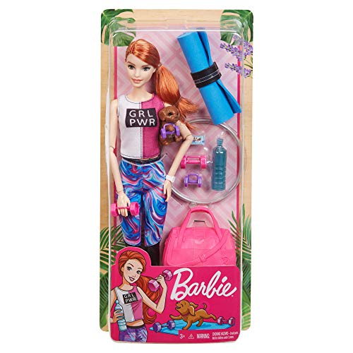 Barbie Bienestar, muñeca con ropa deportiva y accesorios, regalo para niñas y niños 3-9 años (Mattel GJG57) Barbie Bienestar, muñeca con ropa deportiva y accesorios, regalo para niñas y niños 3-9 años (Mattel GJG57)