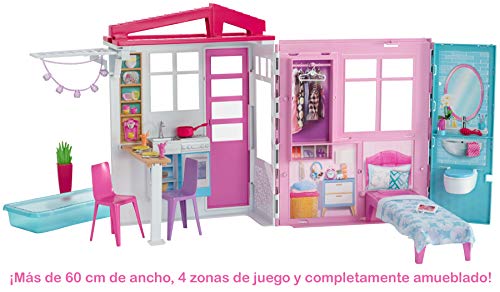 Barbie - Casa de muñecas con accesorios, Multicolor (Mattel FXG54), Embalaje estándar