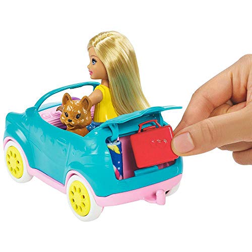 Barbie - Chelsea Muñeca y Su Caravana, con Perrito y Accesorios (Mattel FXG90) Barbie - Chelsea Muñeca y Su Caravana, con Perrito y Accesorios (Mattel FXG90)