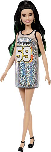 Barbie Fashionista - Muñeca con pelo negro y mechas verdes (Mattel FXL50) Barbie Fashionista - Muñeca con pelo negro y mechas verdes (Mattel FXL50)