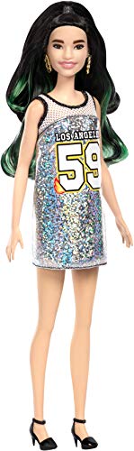 Barbie Fashionista - Muñeca con pelo negro y mechas verdes (Mattel FXL50) Barbie Fashionista - Muñeca con pelo negro y mechas verdes (Mattel FXL50)