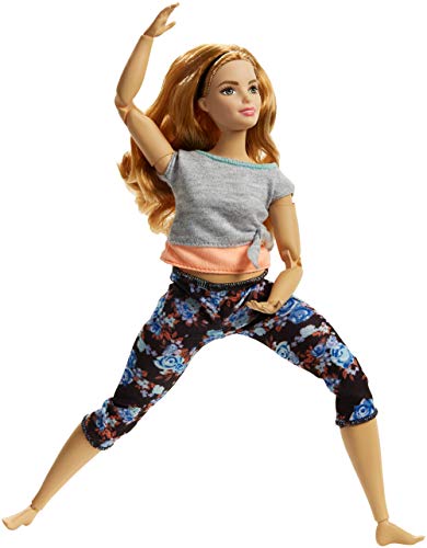 Barbie Muñeca Fashionista movimiento sin límite, curvy, regalo para niñas y niños 3-9 años (Mattel FTG84)
