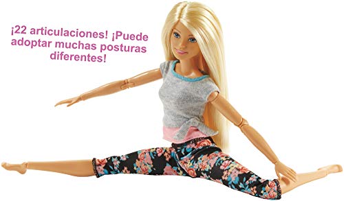 Barbie - Muñeca Fashionista movimiento sin límite, rubia (Mattel FTG81)