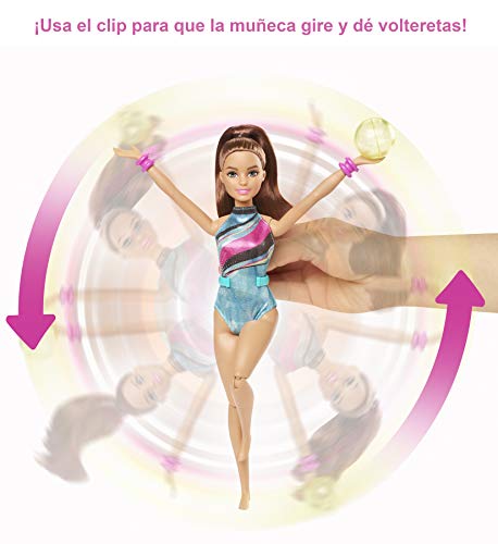 Barbie Teresa gimnasta muñeca con accesorios (Mattel GHK24)