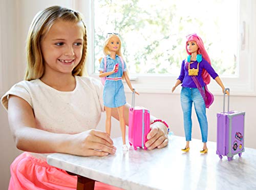 Barbie Vamos de viaje, muñeca con accesorios, edad recomendada: 3 años y mas (Mattel FWV25) Barbie Vamos de viaje, muñeca con accesorios, edad recomendada: 3 años y mas (Mattel FWV25)