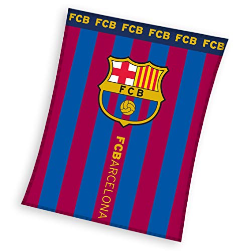 Barcelona FC - Manta Polar Barcelona FC Rayas 110 x 140 cm.