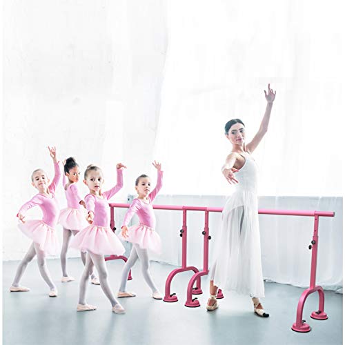 Barra Ballet Ajustable 2m, Barra Baile Soportes Portátiles para Casa Móvil Barra De Ballet Independiente Resistente Estiramiento De Baile para Niños Y Adultos (Color : Pink, Size : 200 cm)